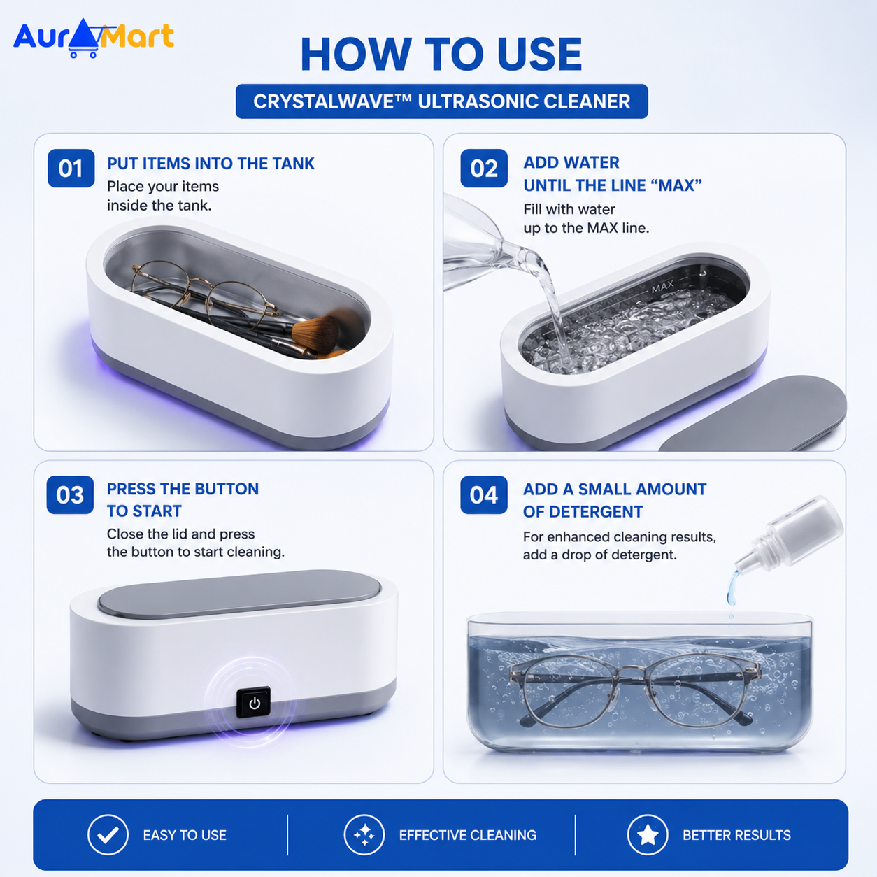 CrystalWave™ Ultrasonic Cleaner
